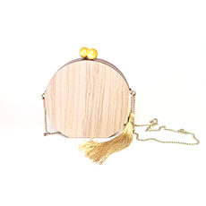 WOOD CLUTCH - OURO