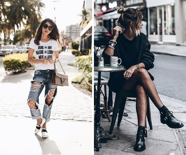 meia calça por baixo da calça e arrastão