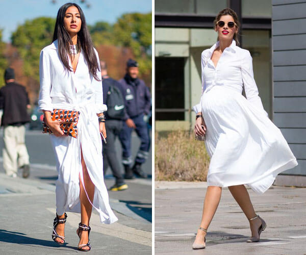 look para reveillon com vestido chemise
